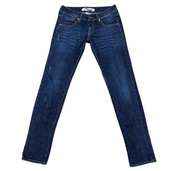 MET Jeans “Made in Italy” Low Rise Skinny Distressed Stretch Jeans 29x31 EUC - Picture 2 of 13